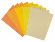 Moosgummi Set, 10 Platten gelb  (20 x 29 cm) 