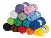 Wolle-Set Acryl, 14 Farben je 50 g 