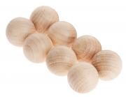 Holzkugeln ohne Bohrung, 8 Stück (25 mm) 